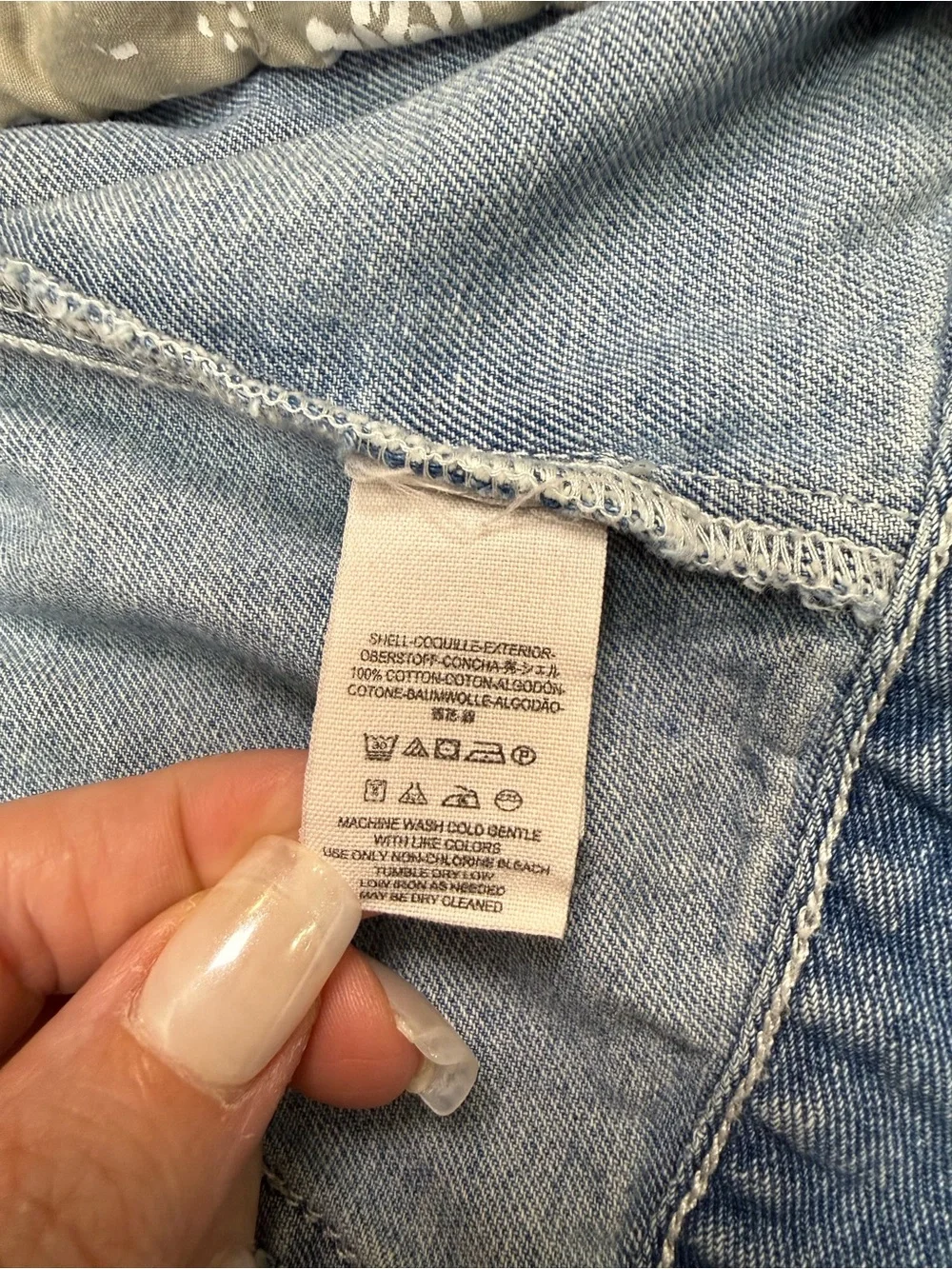 Free People Faded Light Blue Denim Jacket - Picture 7 of 10